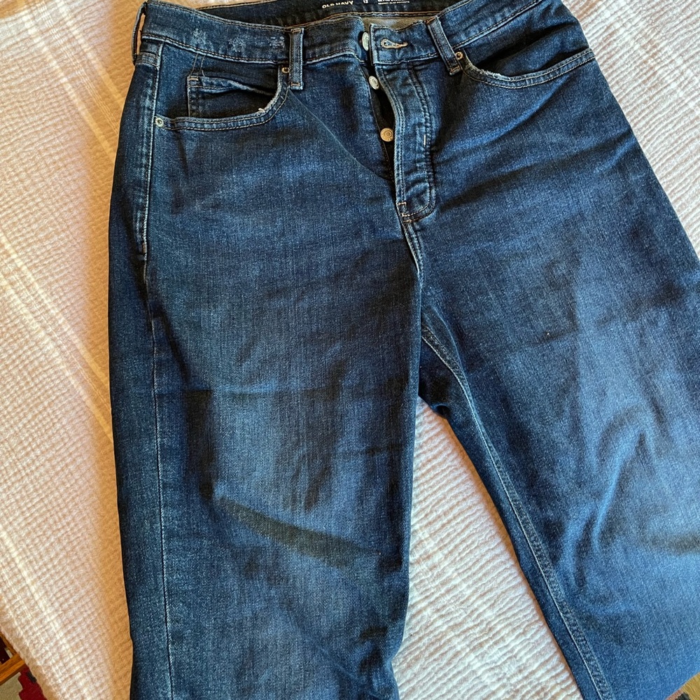 Old Navy sz 12 Extra high-rise Sky Hi Straight secret-slim pockets